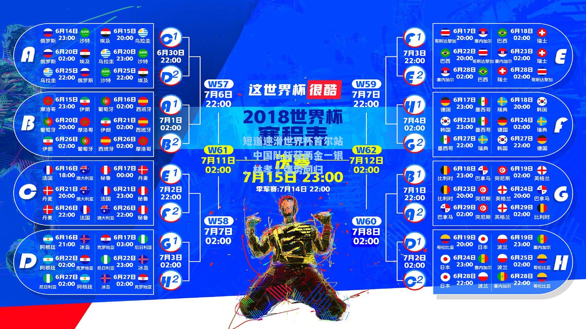 短道速滑世界杯首尔站，中国队斩获两金一银，林孝埈强势回归